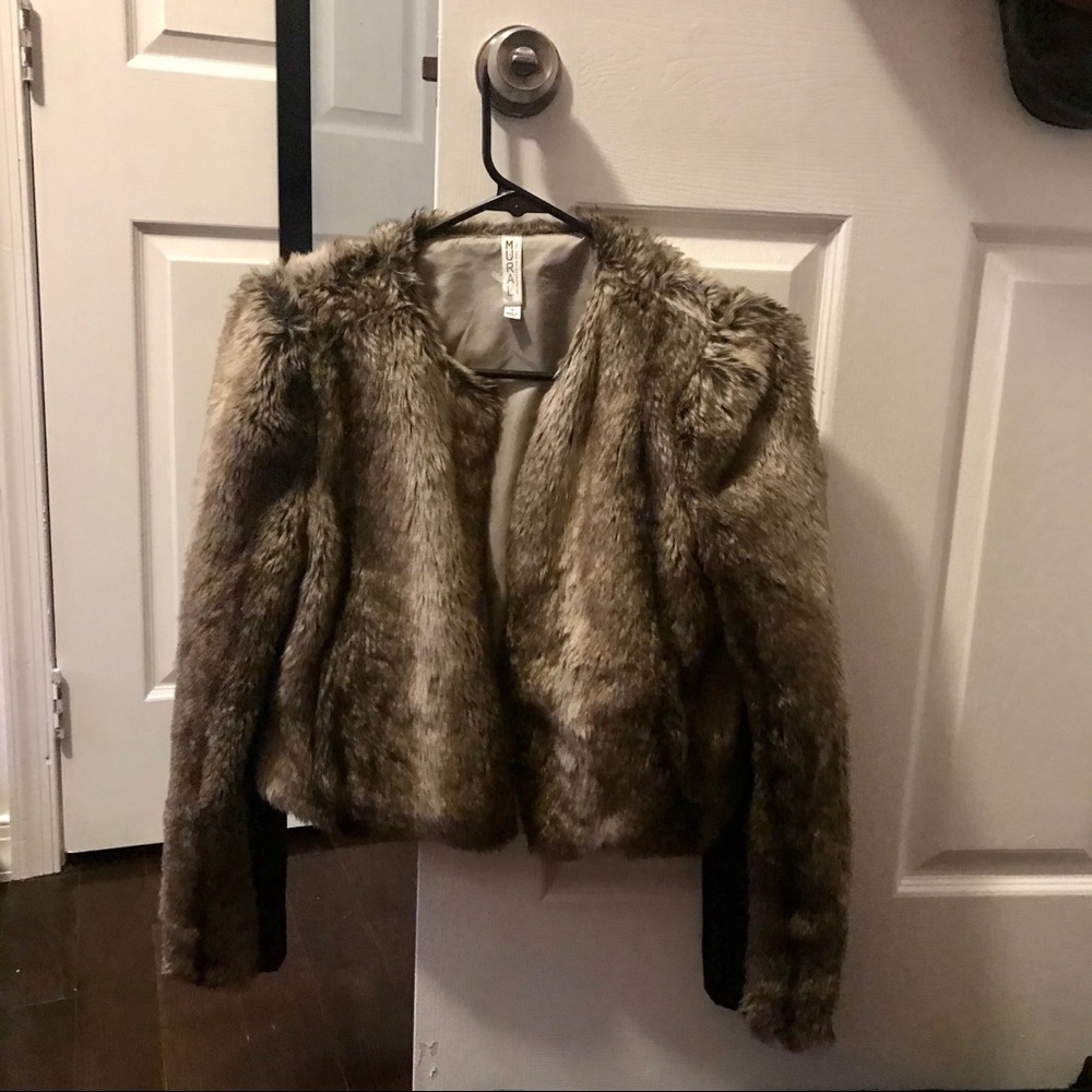 Faux fur jacket